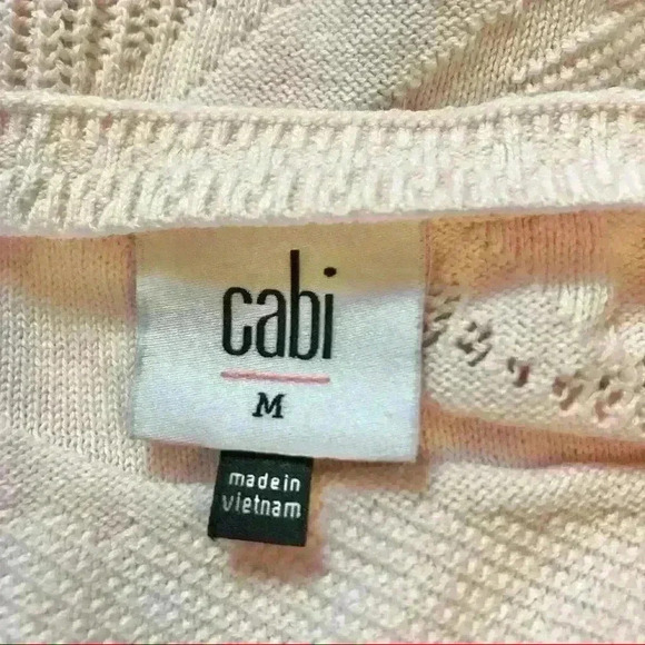 CAbi Blush Zebra Shy Dolman Sleeve Pullover Sweater - Picture 6 of 7